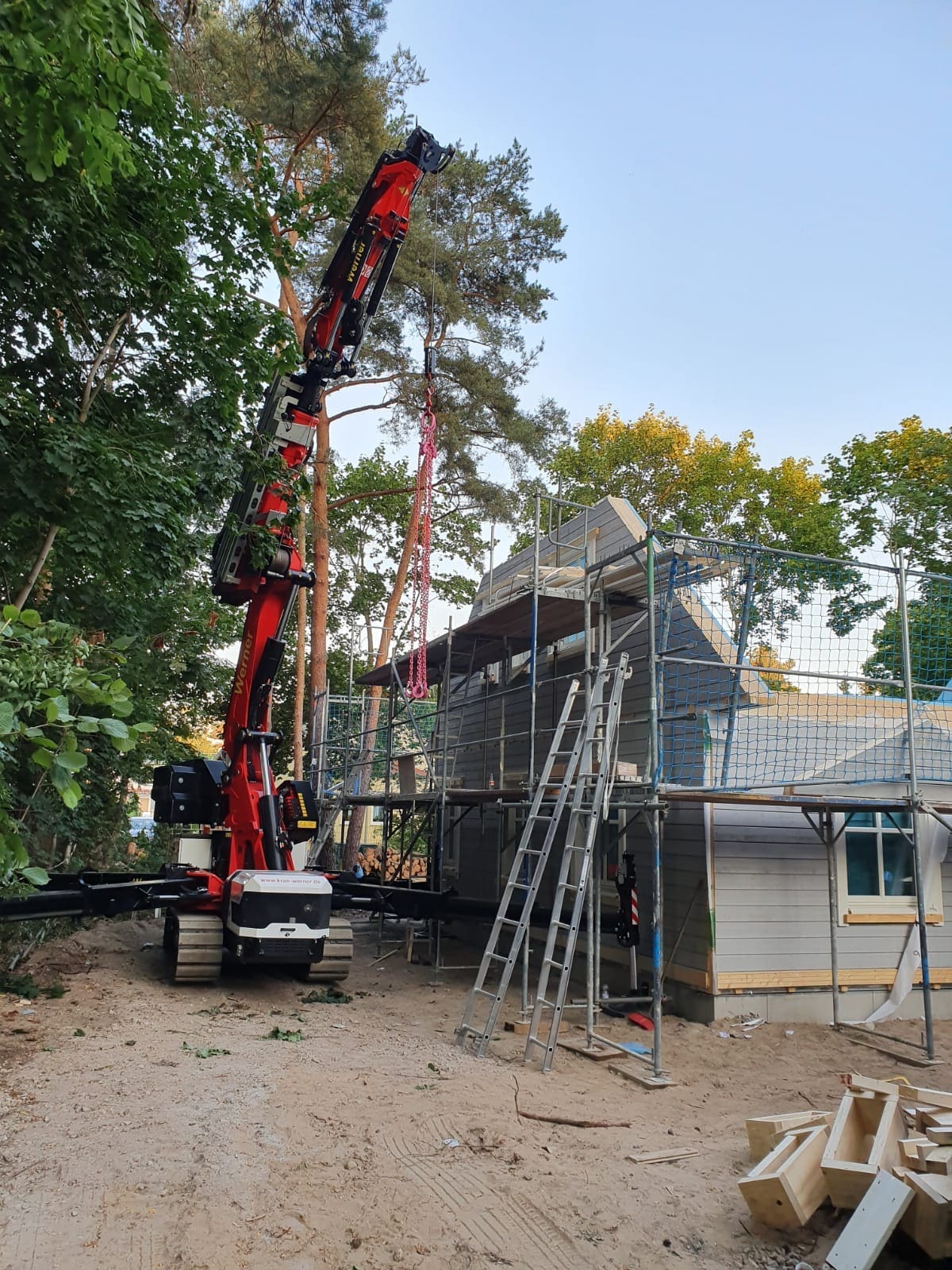 Knutstorp-Haus von Eksjöhus ieingezäunt - Erfahrungen Schwedenhaus