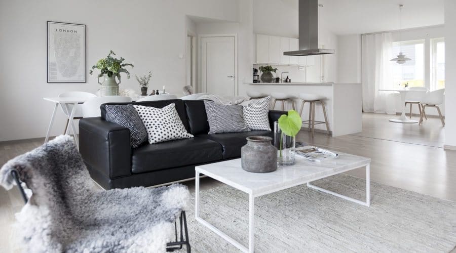 Schwedentraum: Wohnzimmer in einem Traumhaus von Eksjöhus