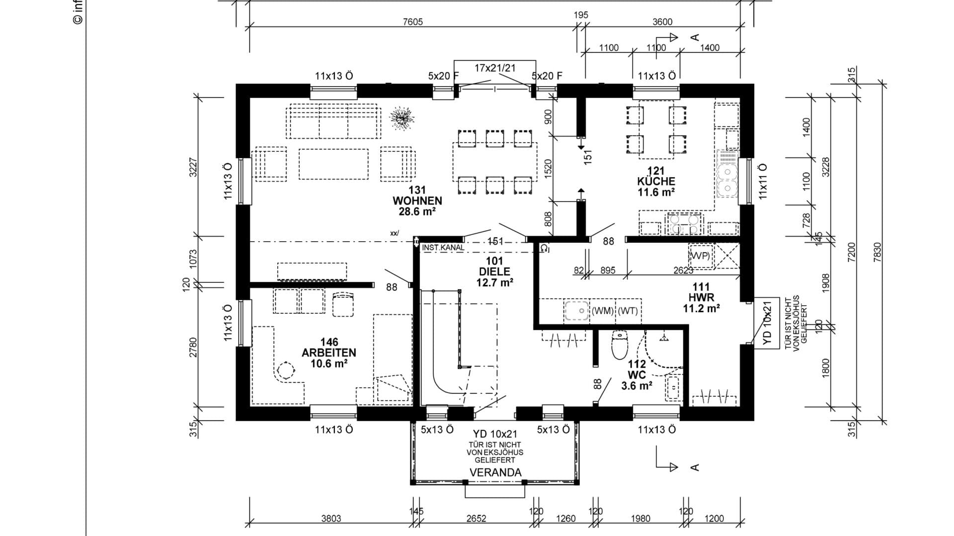 Individualisierter Grundriss